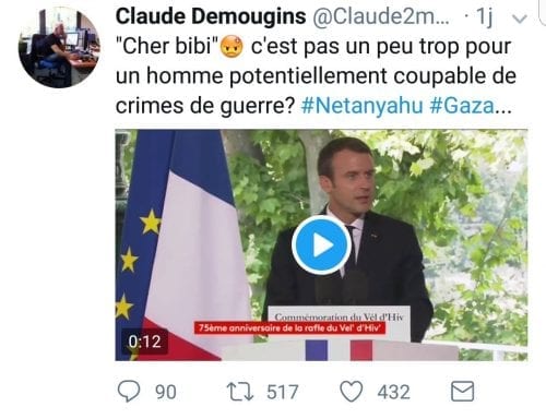 Tweet de Claude Demougins