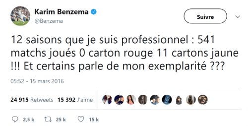 La réponse de Karim Benzema à Manuel Valls, 15 mars 2016