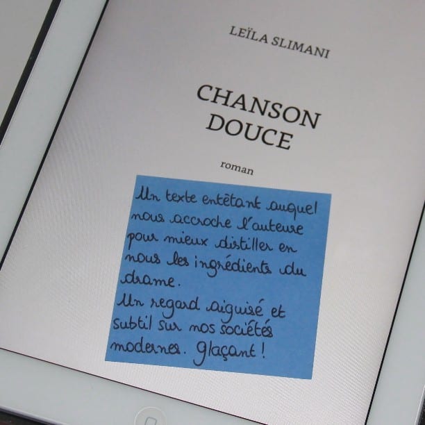 Book it "Chanson douce" Le¯la Slimani Goncourt 2016 MeltingBook